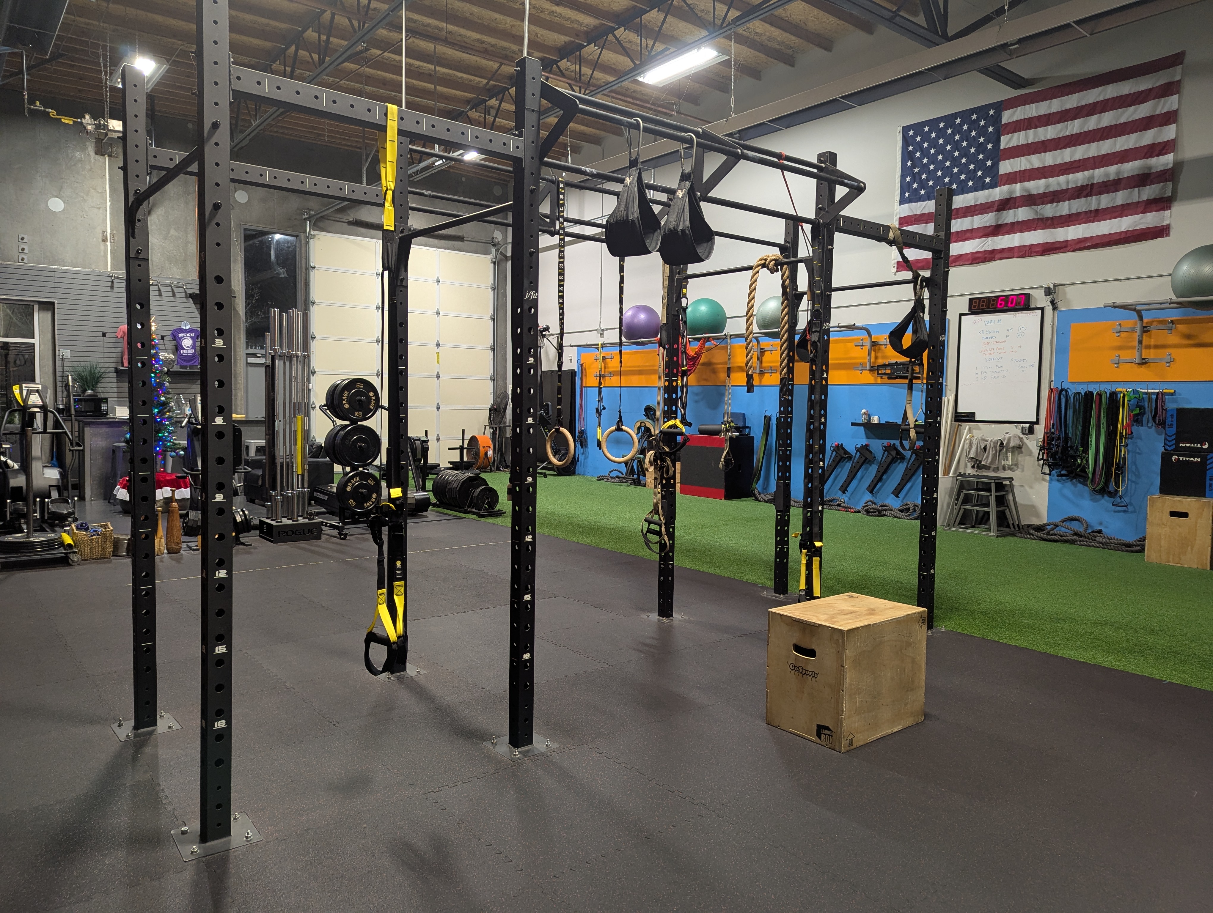 An image of a lifting rig at Movement Revolution